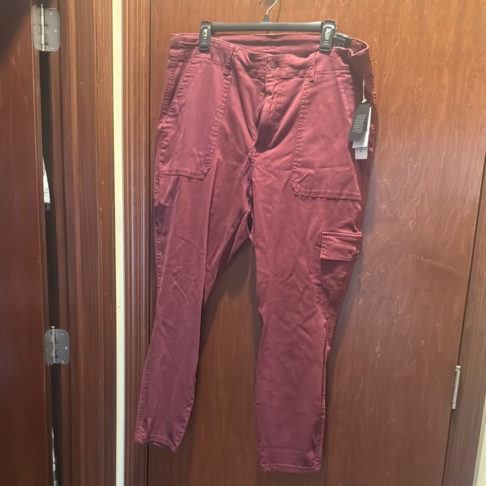 Kut from the Kloth Burgundy Cargo Pants 28 inch inseam